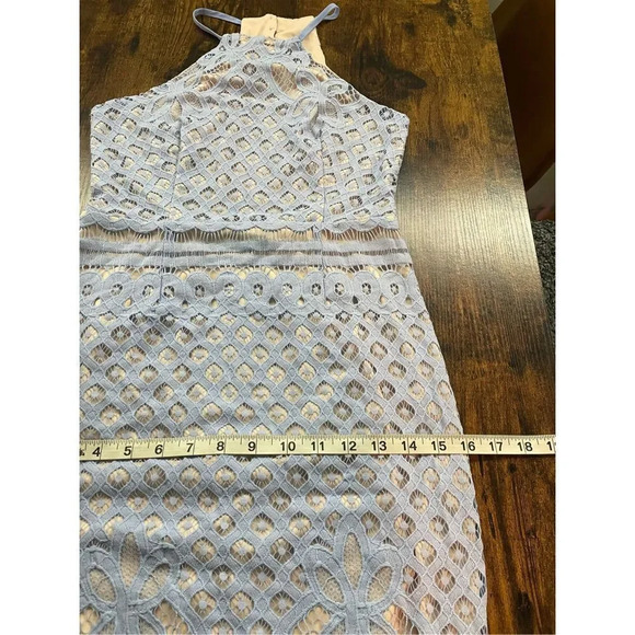 Lulus Steal A Kiss Lace Halter Mini Dress Size S - Picture 9 of 15
